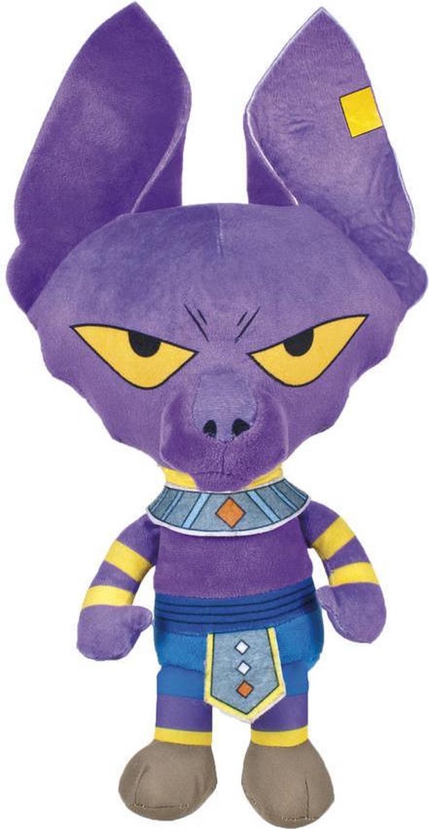 Dragon Ball Z Pluche Knuffel Beerus 27 cm | Dragon Ball Z Plush | Anime Peluche | Dragon Ball Peluche | Goku Vegeta Gohan Freeza Trunks Majin Krilin Piccolo